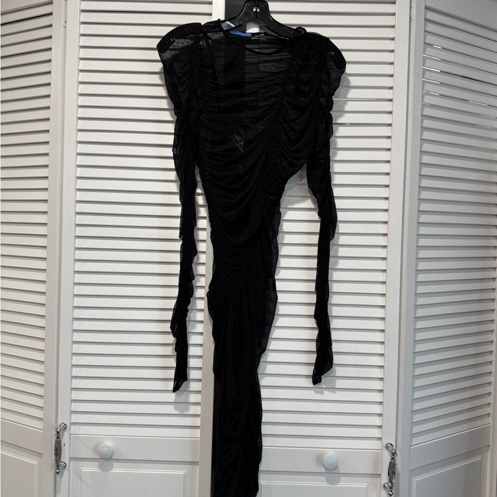 Mugler black dress